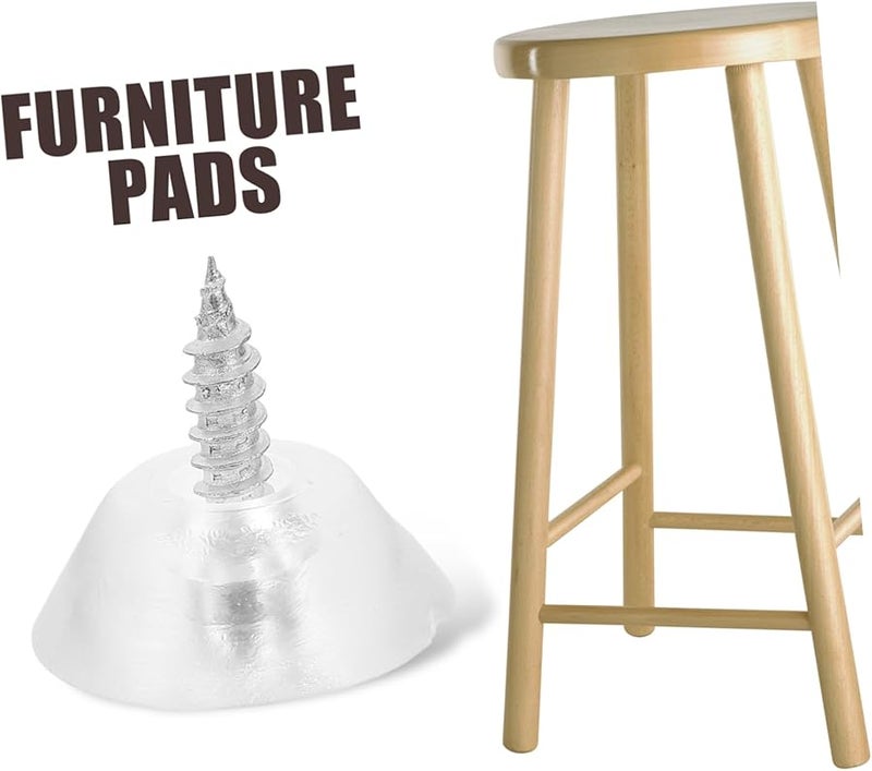 Veemoon 100 Pcs Furniture Pads Chair Leg Glides Floor Protectors For Tables Chairs Desks Stools Cabinets - Image 2